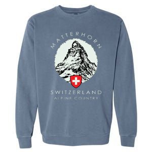 Switzerland Matterhorn Garment-Dyed Sweatshirt