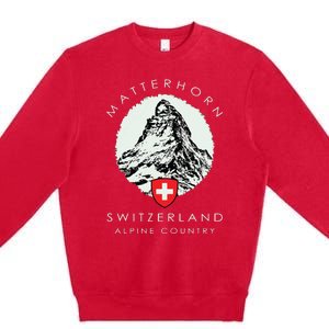 Switzerland Matterhorn Premium Crewneck Sweatshirt