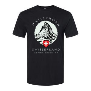 Switzerland Matterhorn Softstyle CVC T-Shirt