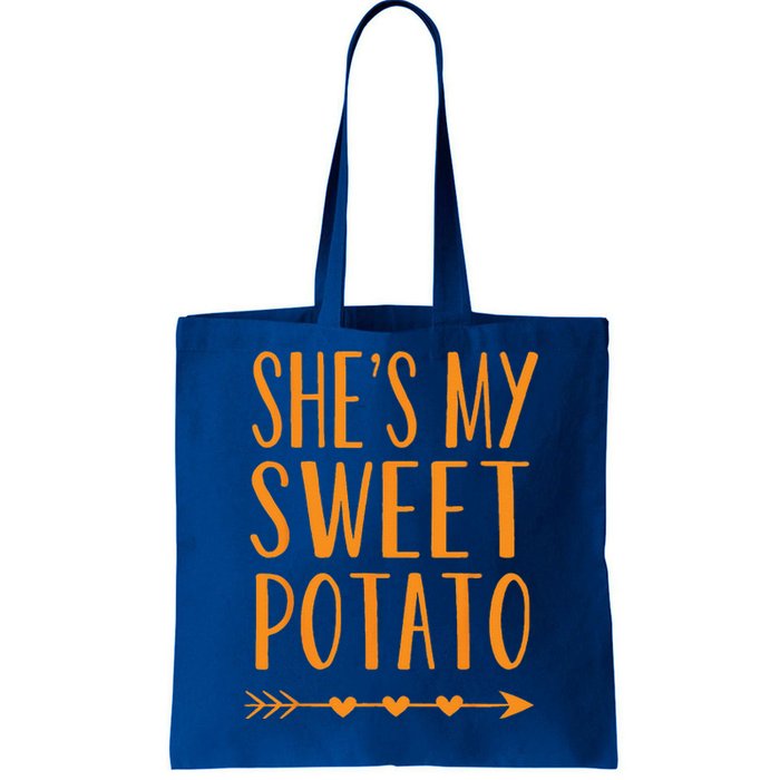 Shes My Sweet Potato Thanksgiving Halloween Matching Couple Tote Bag