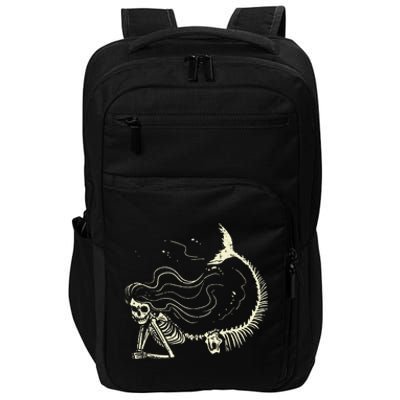 Spooky Mermaid Skeleton Halloween Costume for All Ages Impact Tech Backpack