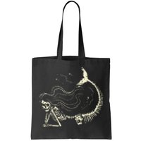 Spooky Mermaid Skeleton Halloween Costume for All Ages Tote Bag