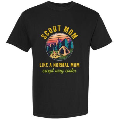 Scout Mom Scouting Troop Leader Boy Girl Camping Lovers Garment-Dyed Heavyweight T-Shirt