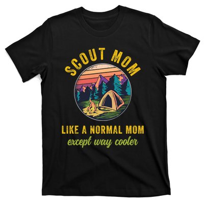 Scout Mom Scouting Troop Leader Boy Girl Camping Lovers T-Shirt