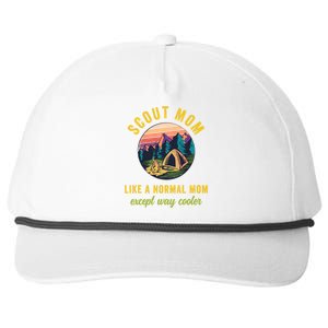 Scout Mom Scouting Troop Leader Boy Girl Camping Lovers Snapback Five-Panel Rope Hat