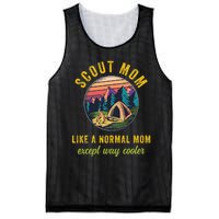 Scout Mom Scouting Troop Leader Boy Girl Camping Lovers Mesh Reversible Basketball Jersey Tank