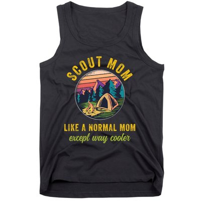 Scout Mom Scouting Troop Leader Boy Girl Camping Lovers Tank Top