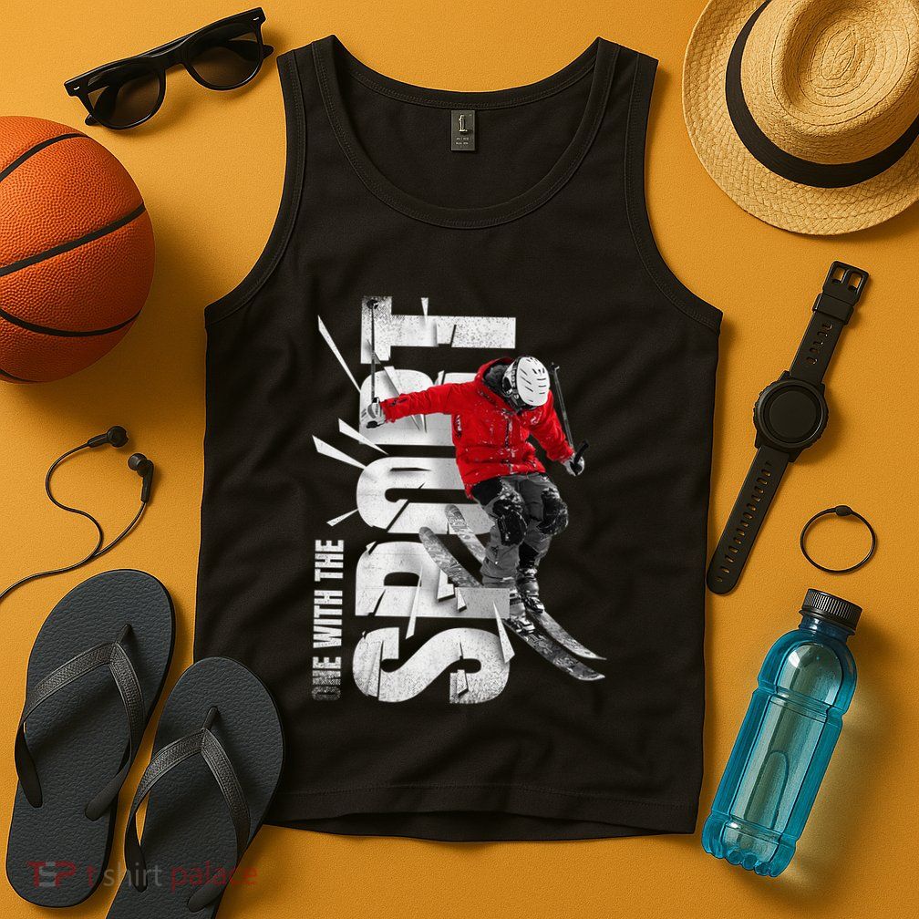 Skiers, Mountains, Skiing, Alpine Winter Sports Premium Tank Top