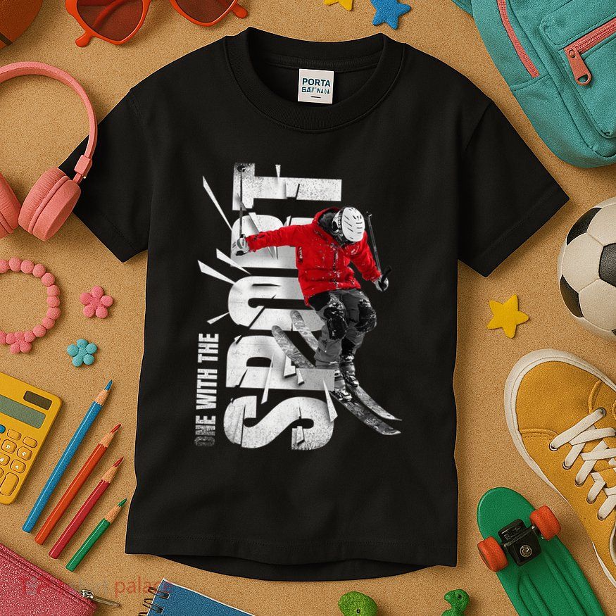 Skiers, Mountains, Skiing, Alpine Winter Sports Premium Kids T-Shirt
