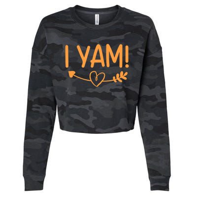 She's My Sweet Potato I YAM Couple Matching Cropped Pullover Crew