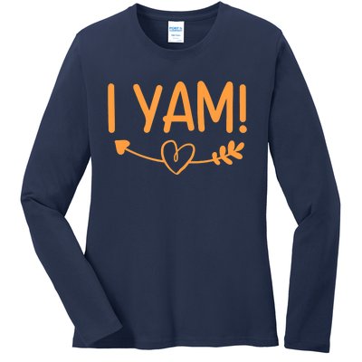 She's My Sweet Potato I YAM Couple Matching Ladies Long Sleeve Shirt