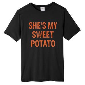 SheS My Sweet Potato I Yam Funny Set Couples Thanksgiving Tall Fusion ChromaSoft Performance T-Shirt