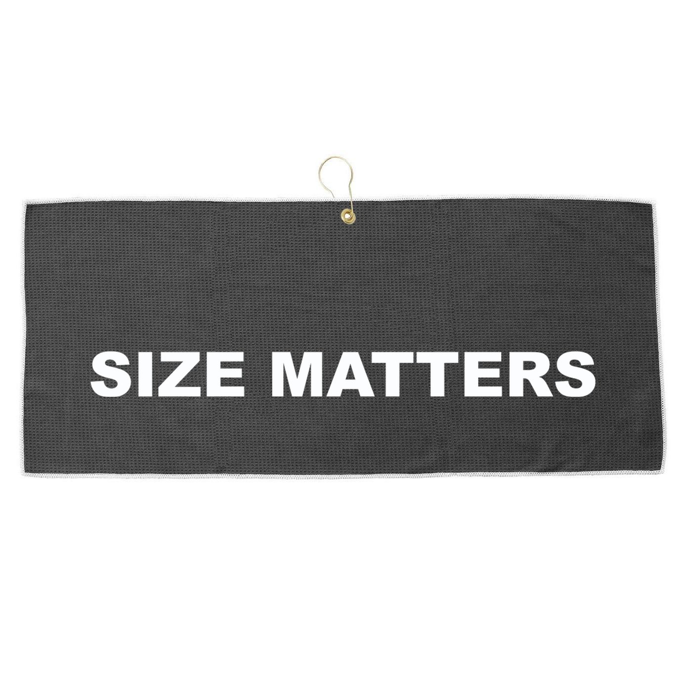 Size Matters Large Microfiber Waffle Golf Towel