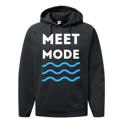 Swim Meet, Swimming Meet Mode, Competitive Swimming Performance Fleece Hoodie