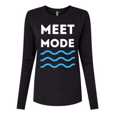 Swim Meet, Swimming Meet Mode, Competitive Swimming Womens Cotton Relaxed Long Sleeve T-Shirt