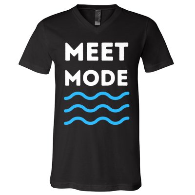 Swim Meet, Swimming Meet Mode, Competitive Swimming V-Neck T-Shirt