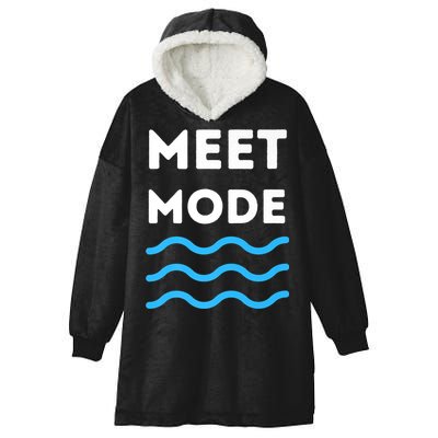 Swim Meet, Swimming Meet Mode, Competitive Swimming Hooded Wearable Blanket