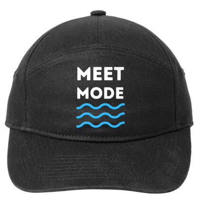 Swim Meet, Swimming Meet Mode, Competitive Swimming 7-Panel Snapback Hat