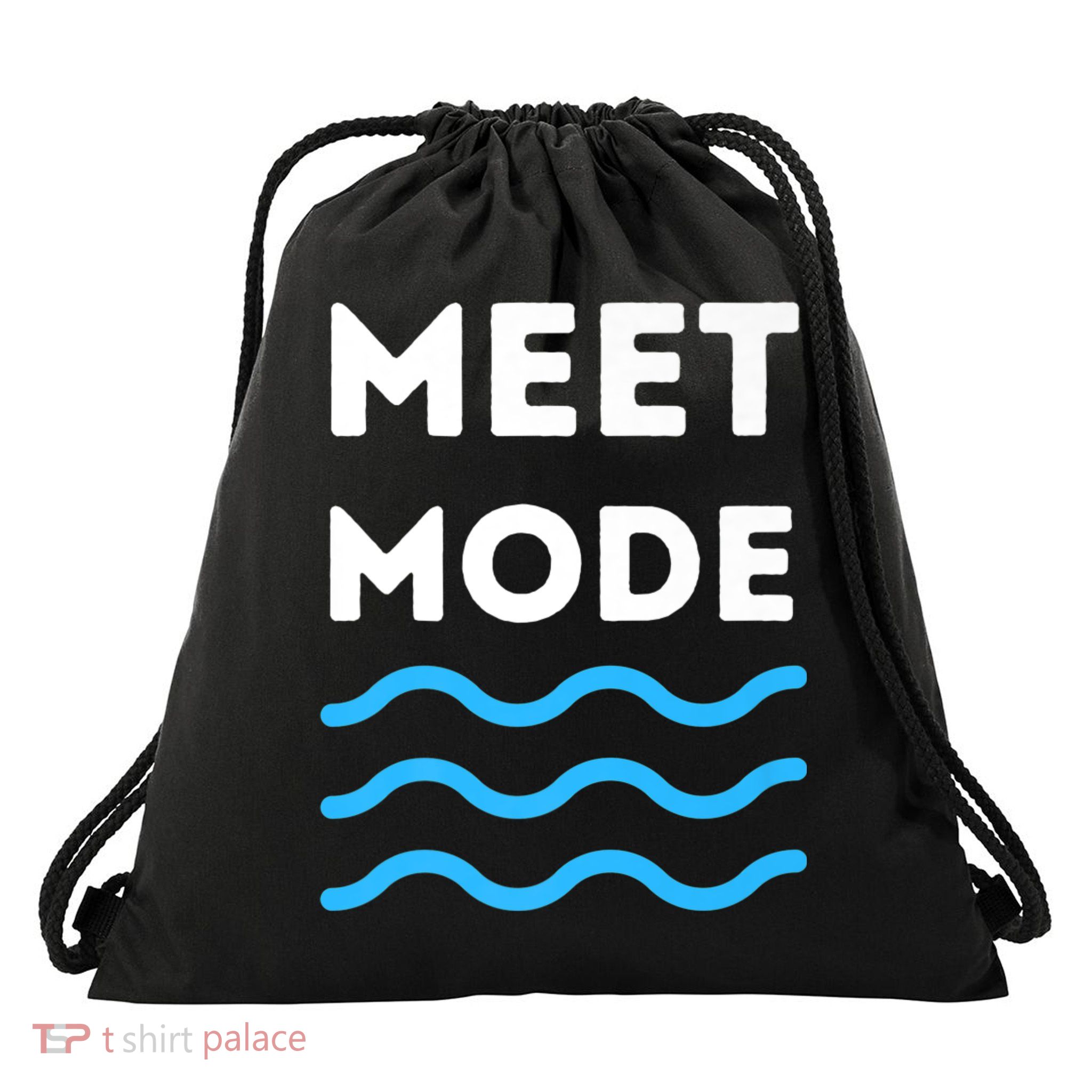 Swim Meet, Swimming Meet Mode, Competitive Swimming Drawstring Bag