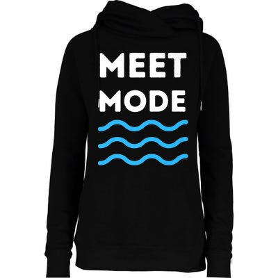 Swim Meet, Swimming Meet Mode, Competitive Swimming Womens Funnel Neck Pullover Hood