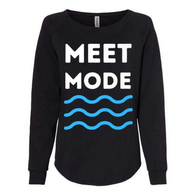 Swim Meet, Swimming Meet Mode, Competitive Swimming Womens California Wash Sweatshirt