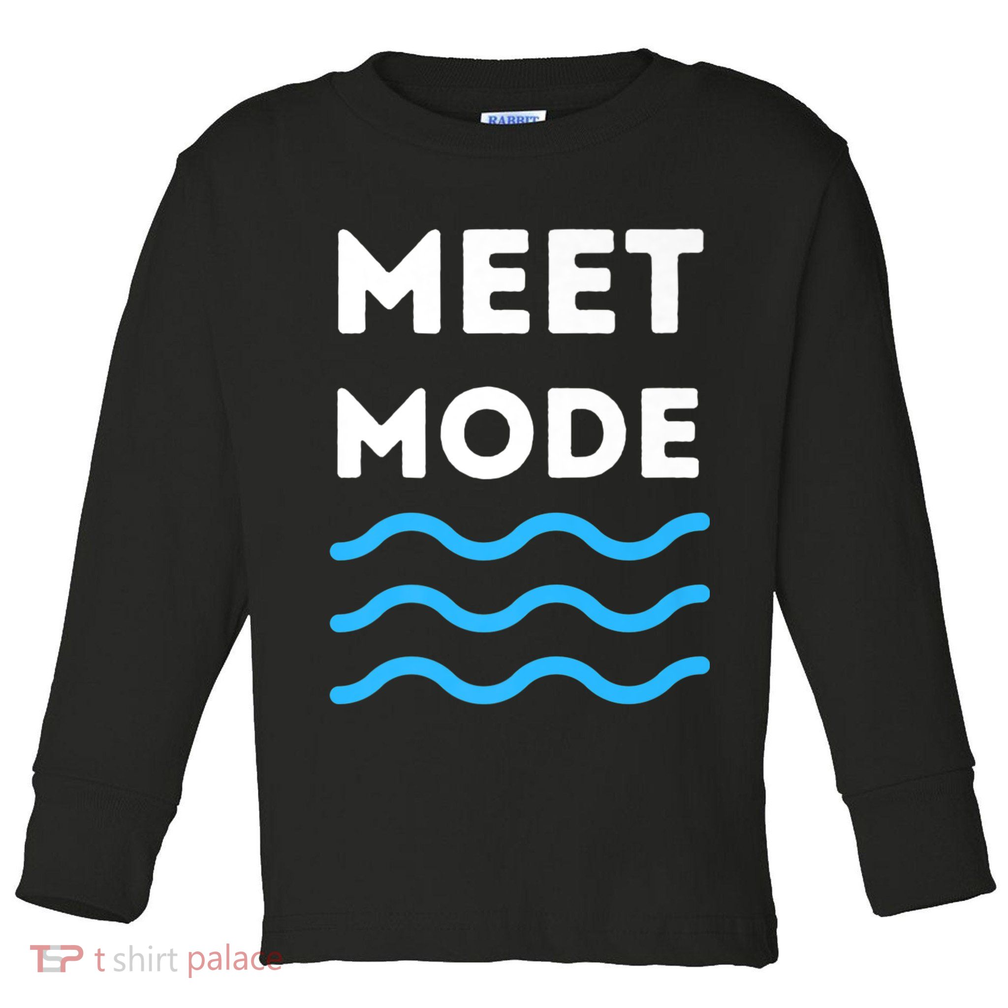 Swim Meet, Swimming Meet Mode, Competitive Swimming Toddler Long Sleeve Shirt