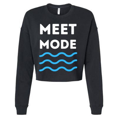 Swim Meet, Swimming Meet Mode, Competitive Swimming Cropped Pullover Crew