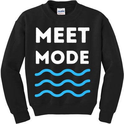 Swim Meet, Swimming Meet Mode, Competitive Swimming Kids Sweatshirt
