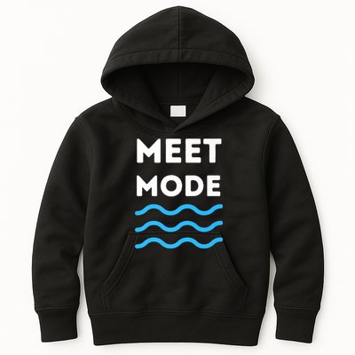 Swim Meet, Swimming Meet Mode, Competitive Swimming Kids Hoodie