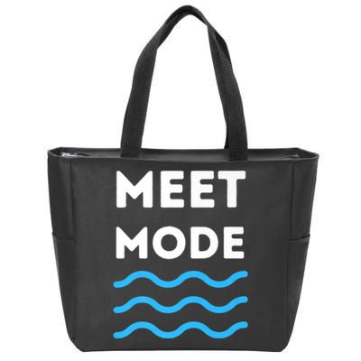 Swim Meet, Swimming Meet Mode, Competitive Swimming Zip Tote Bag