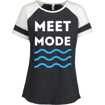 Swim Meet, Swimming Meet Mode, Competitive Swimming Enza Ladies Jersey Colorblock Tee