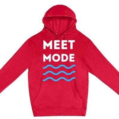 Swim Meet, Swimming Meet Mode, Competitive Swimming Premium Pullover Hoodie