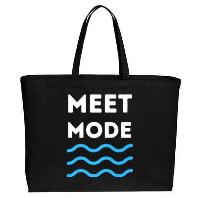 Swim Meet, Swimming Meet Mode, Competitive Swimming Cotton Canvas Jumbo Tote