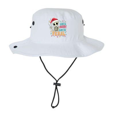 Sorta Merry Sorta Scary Funny Christmas Skeleton Legacy Cool Fit Booney Bucket Hat