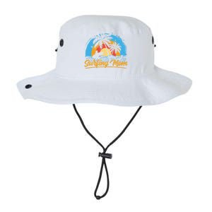 Surfing Mom Surf Surfer Sayings Surfboard Mother Mommy Mama Meaningful Gift Legacy Cool Fit Booney Bucket Hat