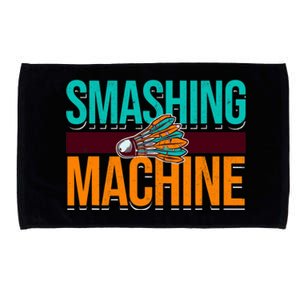 Smashing Machine Shuttlecock Retro Birdie Badminton Microfiber Hand Towel