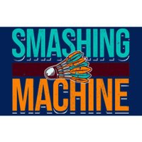 Smashing Machine Shuttlecock Retro Birdie Badminton Bumper Sticker