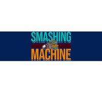 Smashing Machine Shuttlecock Retro Birdie Badminton Bumper Sticker