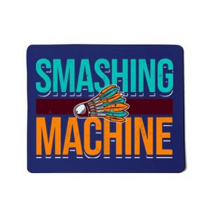 Smashing Machine Shuttlecock Retro Birdie Badminton Mousepad