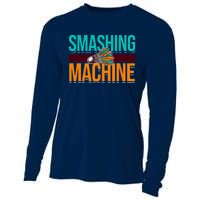 Smashing Machine Shuttlecock Retro Birdie Badminton Cooling Performance Long Sleeve Crew