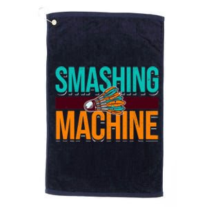 Smashing Machine Shuttlecock Retro Birdie Badminton Platinum Collection Golf Towel