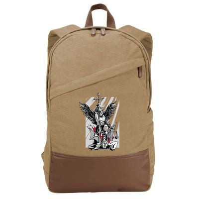Saint Michael Cotton Canvas Backpack
