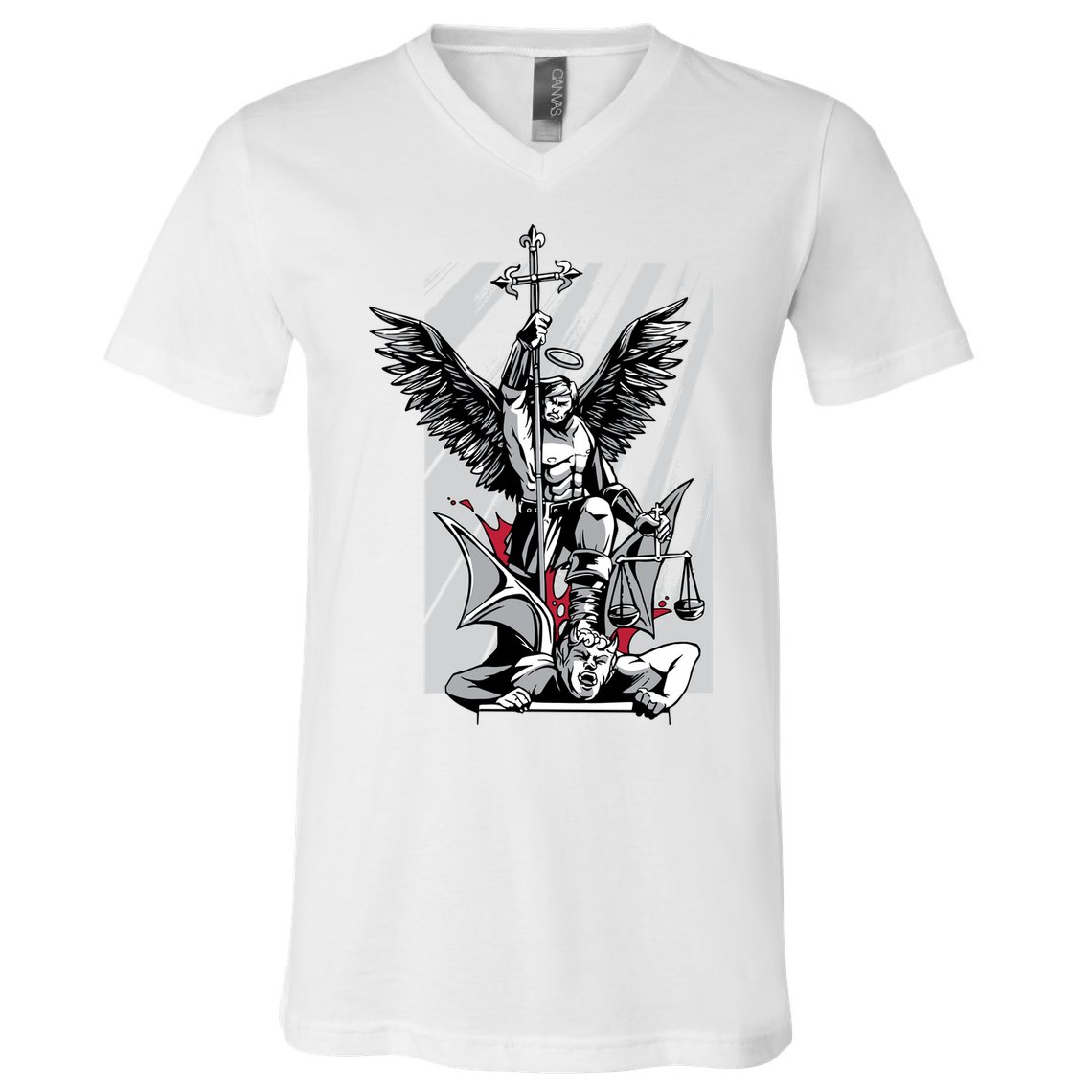 Saint Michael V-Neck T-Shirt