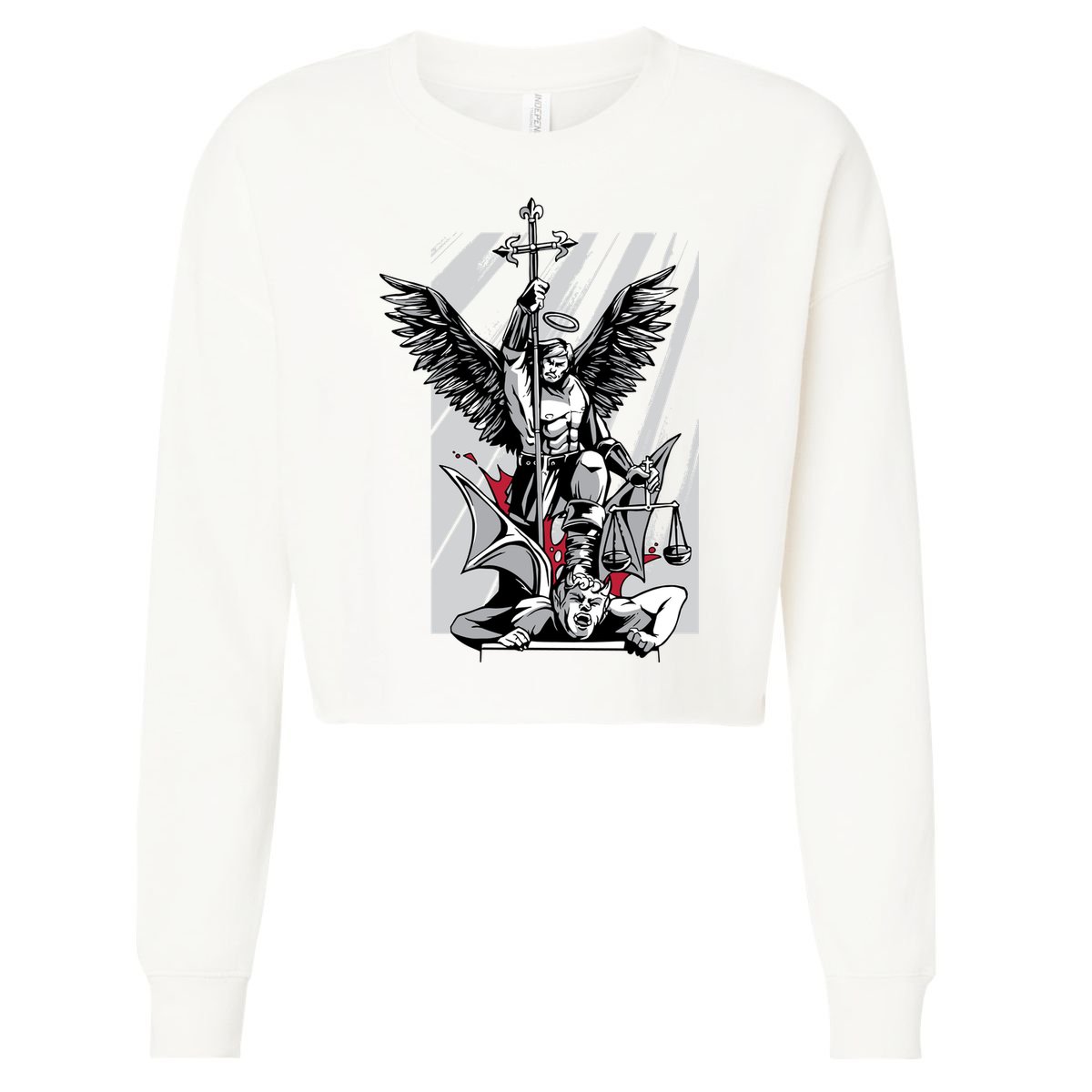 Saint Michael Cropped Pullover Crew