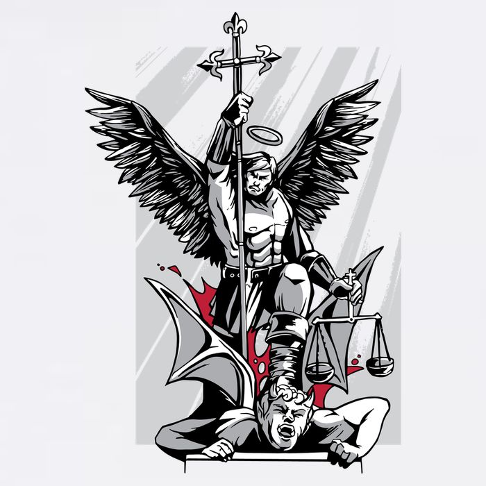 Saint Michael Wool Snapback Cap