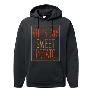 SheS My Sweet Potato Thanksgiving Matching Performance Fleece Hoodie