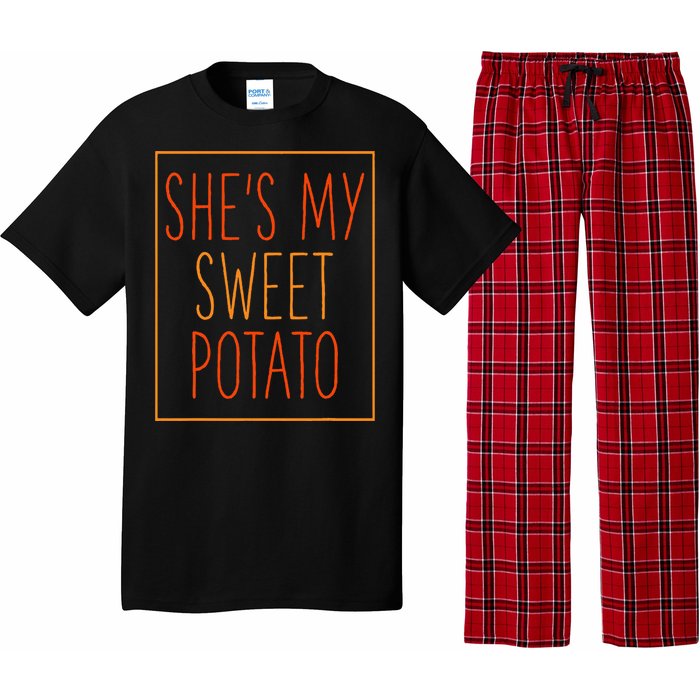 SheS My Sweet Potato Thanksgiving Matching Pajama Set