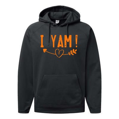 Shes My Sweet Potato I Yam Set Performance Fleece Hoodie