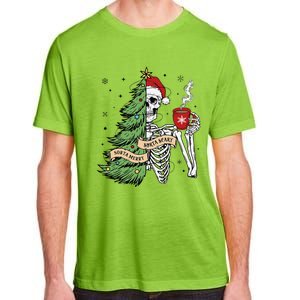 Sorta Merry Sorta Scary Skeleton Snow Christmas Tree Xmas Adult ChromaSoft Performance T-Shirt