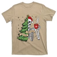 Sorta Merry Sorta Scary Skeleton Snow Christmas Tree Xmas T-Shirt